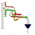 Nakládací rameno s rekuperací par